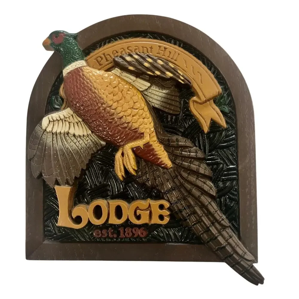 Home Interiors Waterfowl Wall Decor Brown Tan Green Hard Plastic